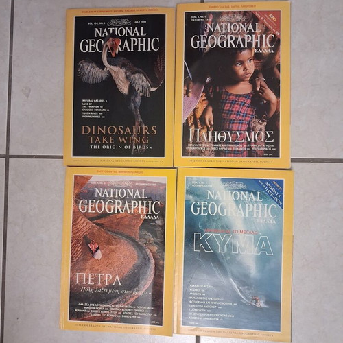National Geographic magazines new, 1997-2002 plus 2004 special edition