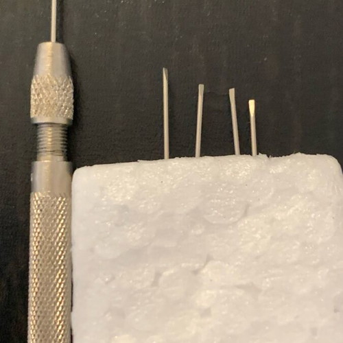 Professional watchmaker screwdriver with 4 replacement bits 0.5 like new