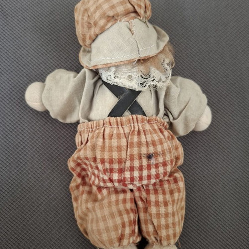 Vintage porcelain doll used, decorative collectible
