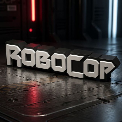 Robocop Logo new 3D printed, size 20cm
