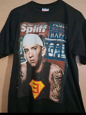 T-shirt μαύρο με στάμπα Eminem unisex μέγεθος S καινούργιο