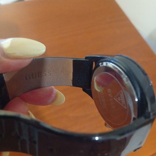 Guess wristwatch, black and white, women's