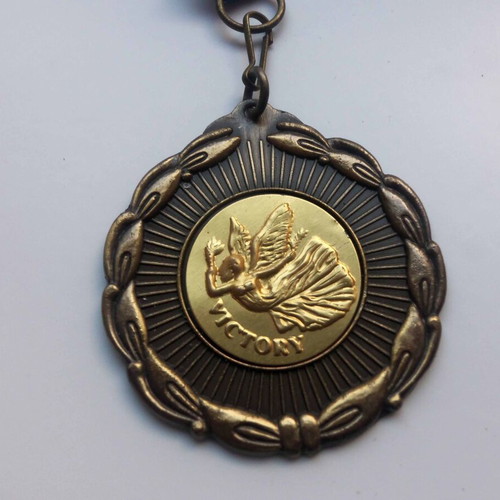 Commemorative participation medal in sports used, diameter 6 cm