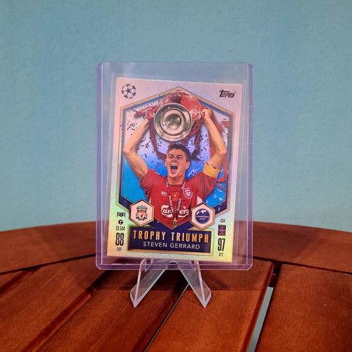 Gerrard Trophy Triumph card mint condition, Match Attax 2025