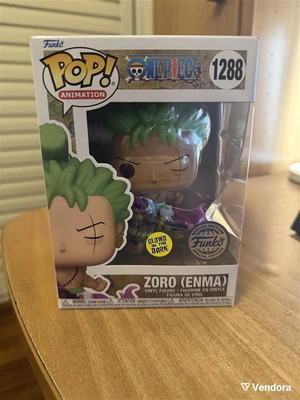 Zoro Enma Funko Pop μεταχειρισμένο με φωσφορίζον εφέ και μικρό χτύπημα