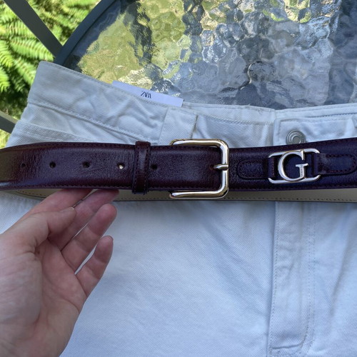 Guess leather belt, red, size 95