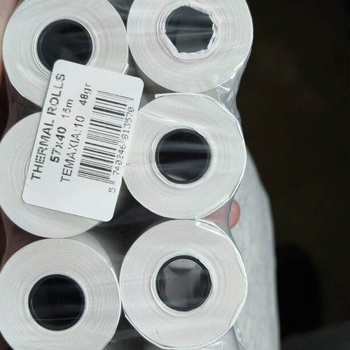 Thermal roll 57x40 for bank POS terminal pack of 10 new