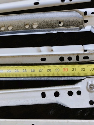 Drawer guides used, all together