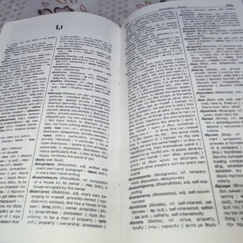 Greek English English Greek Dictionary set like new, 2 books
