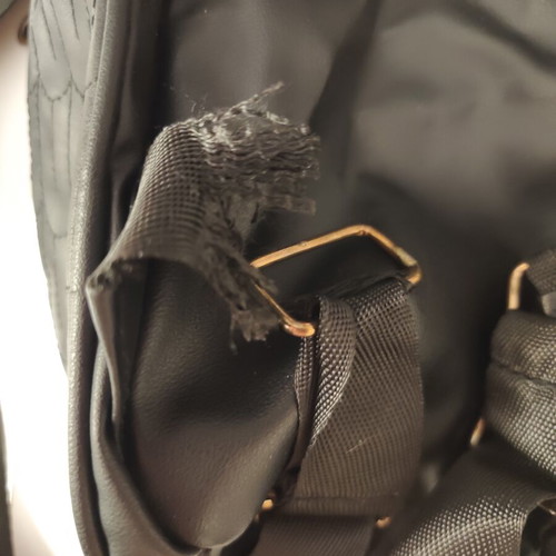 Owl Backpack synthetic leather like new, black
