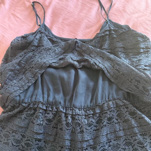 Zara one-piece shorts blue navy color like new with lace