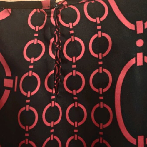 Blouse with patterns like new No 52, black and red