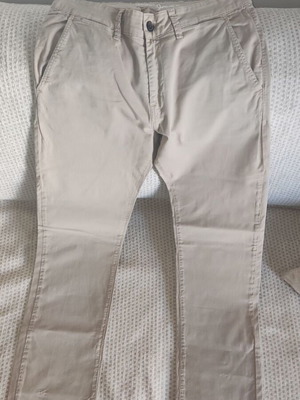 Παντελόνι chino Pepe Jeans, μπεζ, μέγεθος M