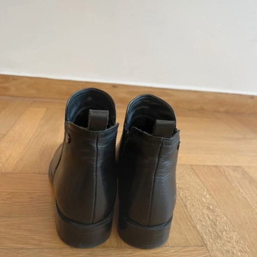 Exe leather ankle boots like new, size 38, black