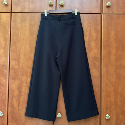 Cropped pants Please used, dark blue, size S