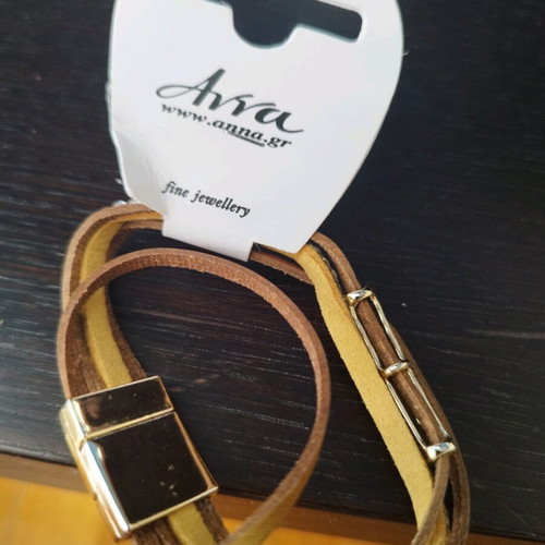 Bracelet cuff new in brown and gold shades