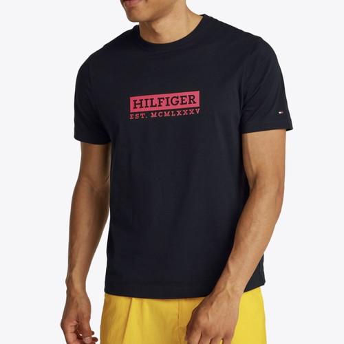 Tommy Hilfiger T-shirt, dark blue, cotton, sizes M-L-XL