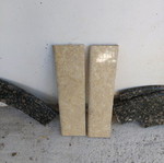 Fireplace granite and marble cladding used
