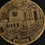 Collectible ceramic wall plate Kruja Castle Albania like new