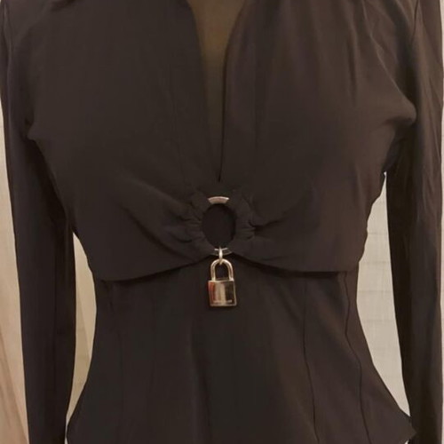 Karen Millen black shirt like new, size M