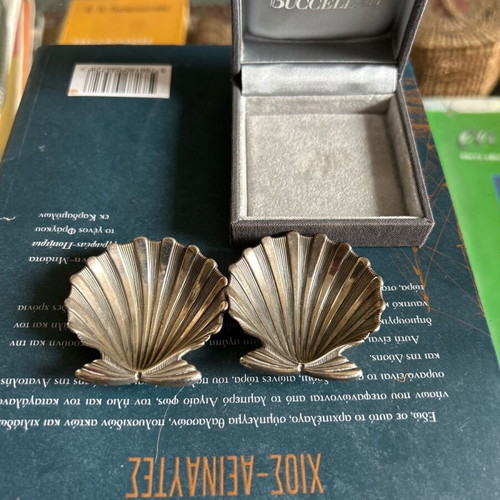 Buccellati silver ashtrays used, set of 2