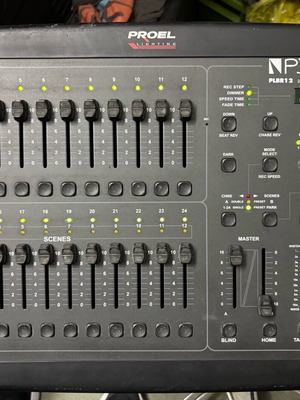 Proel lighting console used