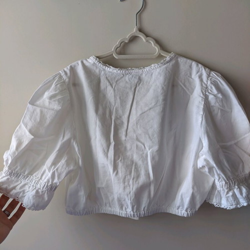 Cropped top used, white, size Large, Hohenstaufen