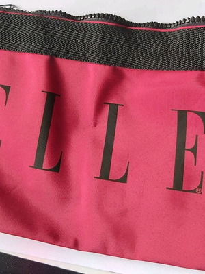 Elle toiletry bag unused, red
