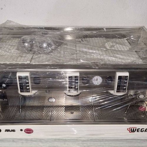 Wega espresso triple coffee machine used, automatic with 12-liter boiler