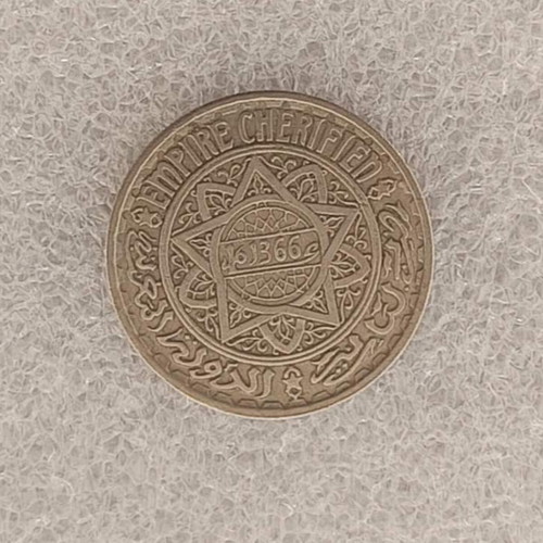 Morocco 1947 10 Francs coin FD-4
