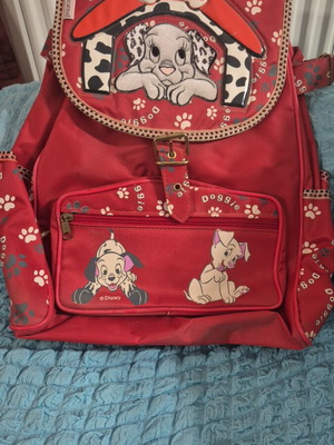 Μεγάλη σχολική τσάντα Δημοτικού Disney με τα σκυλάκια 101 Dalmatians καινούργια