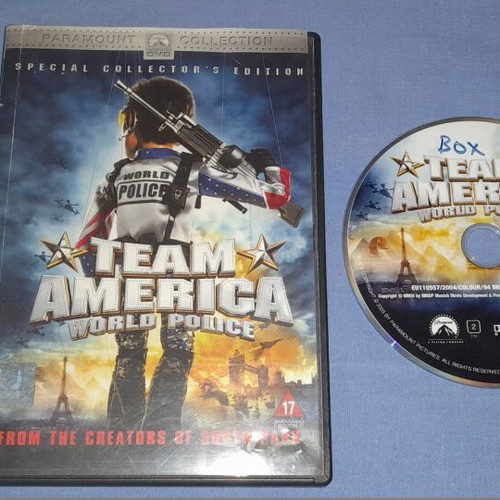 Team America World Police DVD used with subtitles, animated