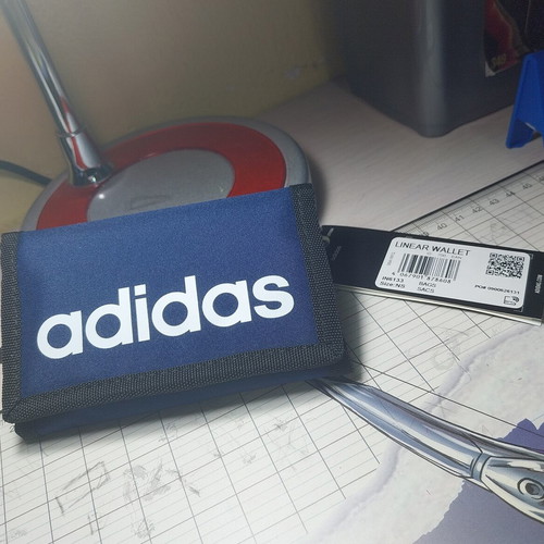 Adidas wallet, blue, new with tags