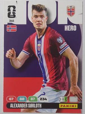 Κάρτα Adrenalyn FIFA World Cup 2026 Alexander Sorloth καινούργιο