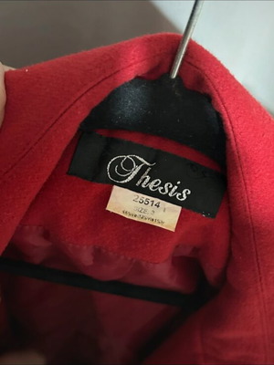 Thesis coat used red, missing some buttons