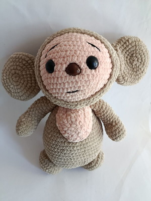 Cheburashka Handmade Knitted Amigurumi Like New