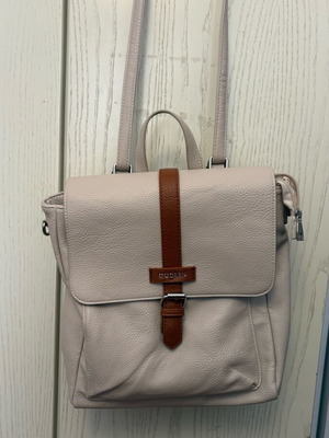 Dudlin beige backpack like new with pockets
