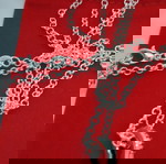 ασημένια αλυσίδα με ασημένιο κρεμαστό