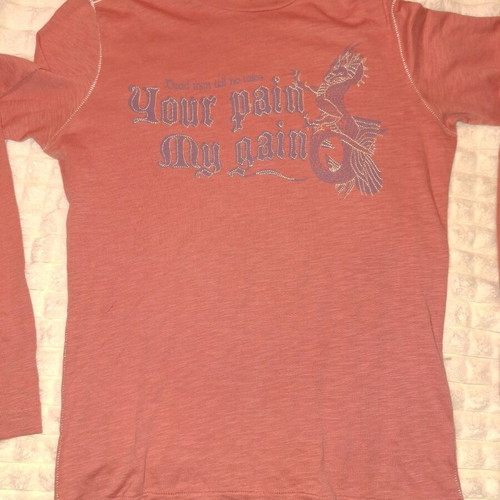 Guru men's t-shirt used, orange, size L