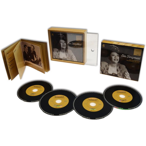 Ella Fitzgerald wooden boxset used, 4 CD jazz