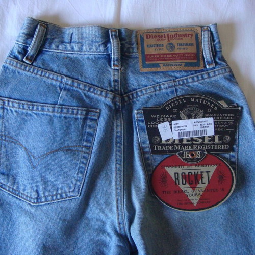 Diesel Rocket vintage jeans καινούργιο, μέγεθος W26, denim μπλε