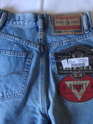 Diesel Rocket vintage jeans καινούργιο, μέγεθος W26, denim μπλε