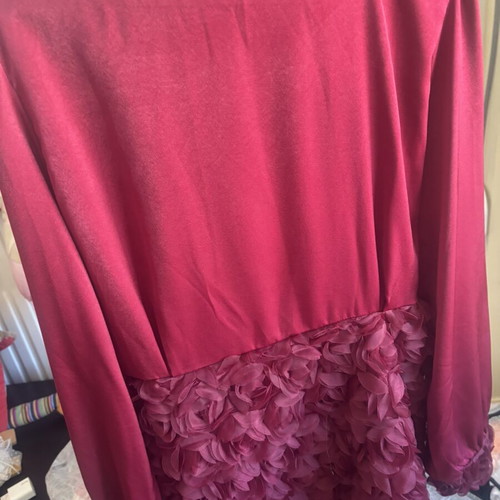 Shein mini dress dark red large like new