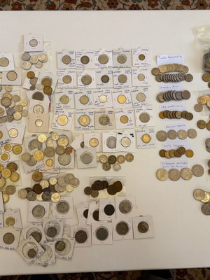 Coins and errors used, pack of 550, Greek and foreign