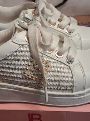 Laura Biagiotti sneakers size 30, white with gold details
