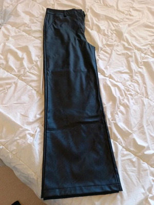Leather pants new, black, size XXL