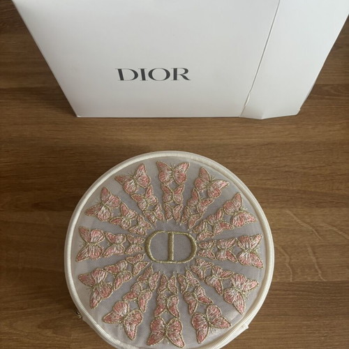 Dior toiletry bag new with embroidered butterflies