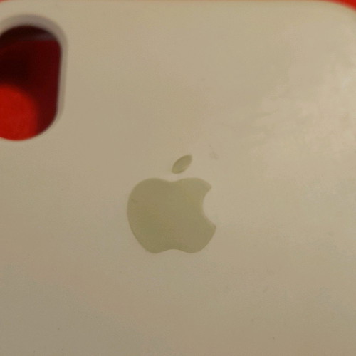 Genuine silicone case for iPhone XR used, ice white