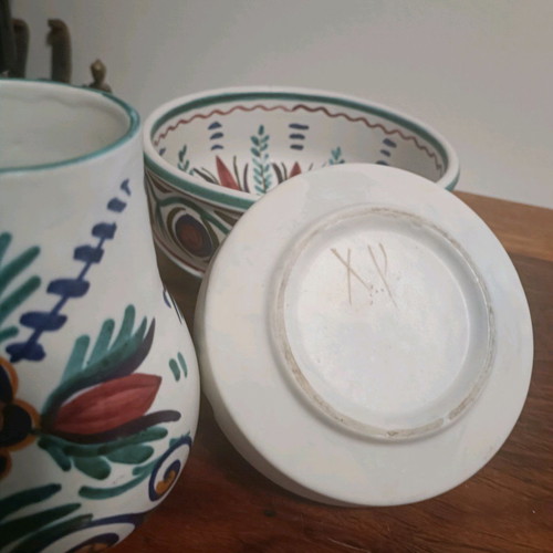 Handmade Greek ceramics like new, set of 3 pieces