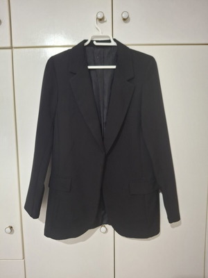 Black blazer jacket used, size M